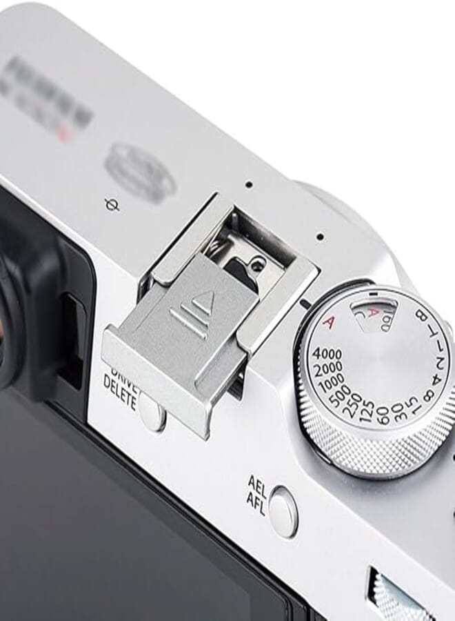 JJC Silver Hot Shoe Cover Cap Protection for Fujifilm Fuji X-S10 X-T1 X-T2 X-T3 X-T4 X-T10 X-T20 X-T30 X-T100 X100V X100S X100F X-PRO1 X-PRO2 X-E2 X-E3 X-E4 X-A5 X-A10 X-H1 X10 X30 X70 GFX 50S Cameras